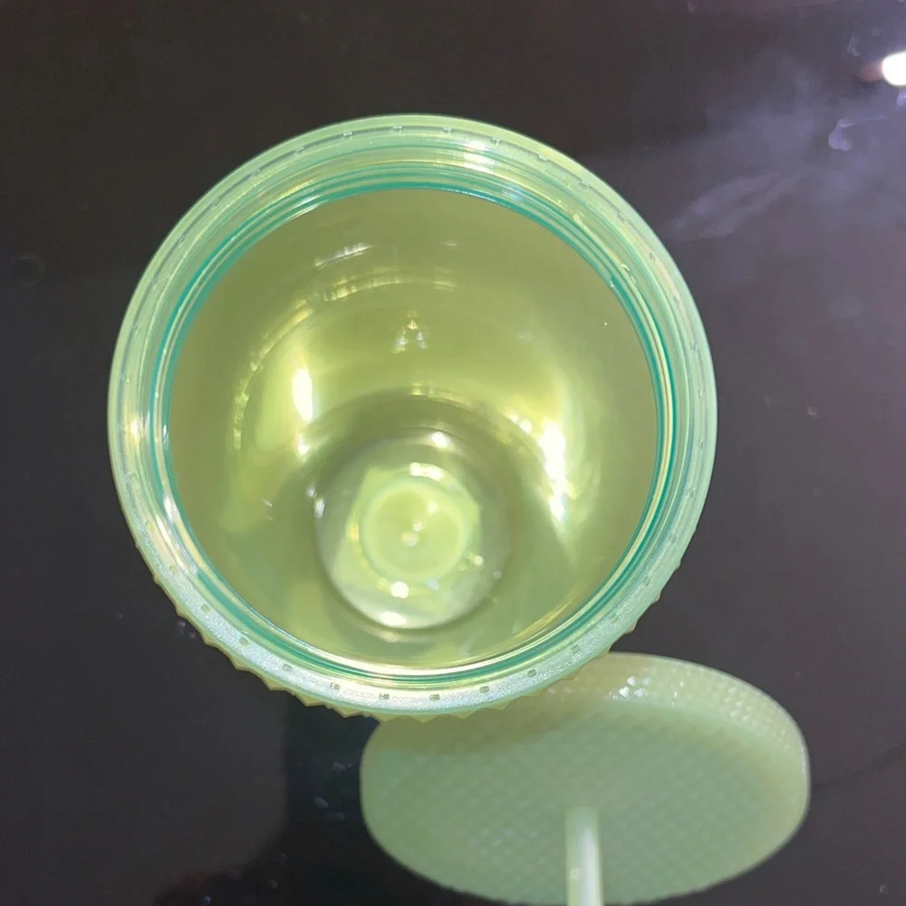Starbucks 2022 Lemongrass Glow in the Dark Studded Tumbler 16oz Cold Cup New